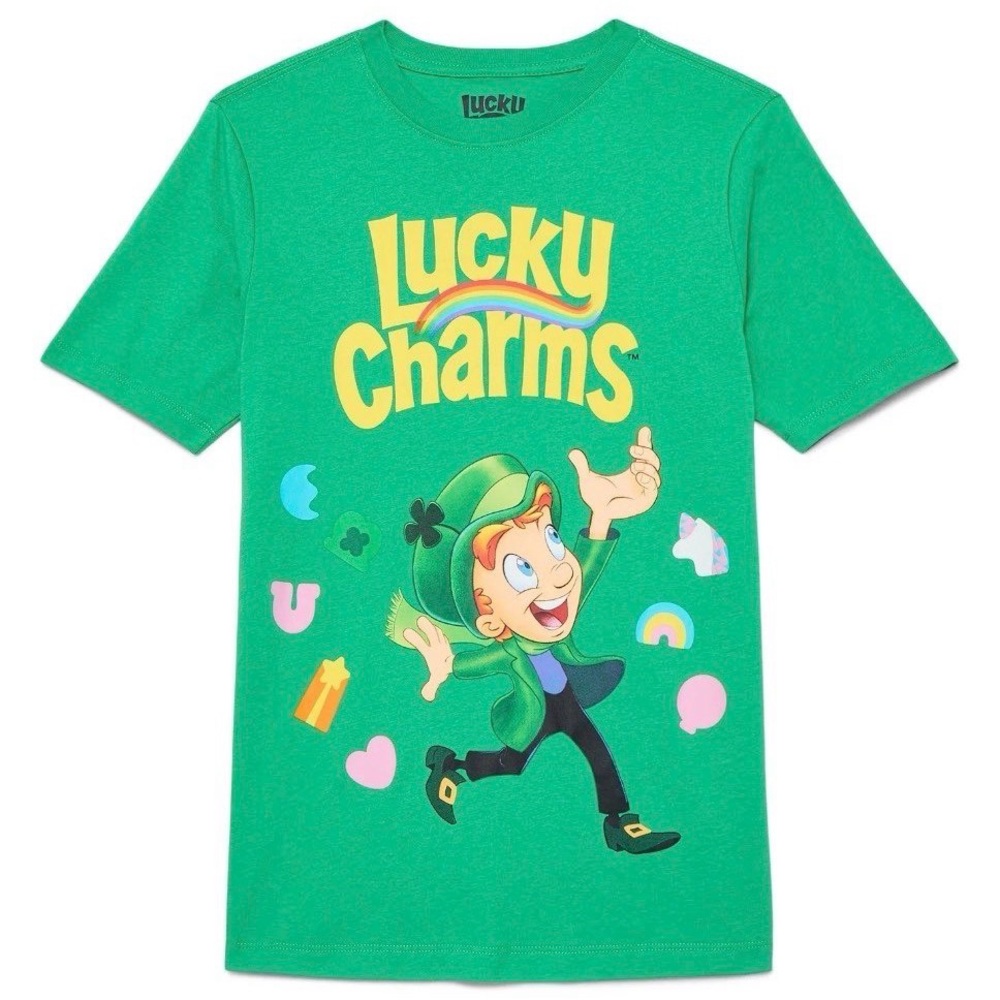 Kids' Green Graphic Tee Lucky Charms